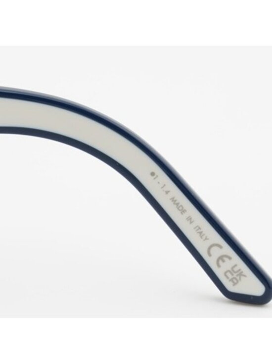 Dior DIORPACIFIC S1U 95B0 Sunglasses Ivory Rectangle Frame, Blue Lenses main image 10